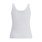 Dolce & Gabbana White Cotton Tank Tops