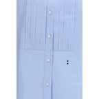 Fendi Blue Cotton Dress Shirt