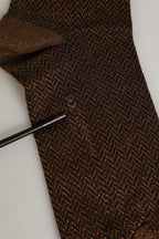 Dolce & Gabbana Men Brown Viscose Over The Calf Accessory Socks