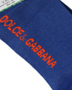 Dolce & Gabbana Men Multicolor Cotton Mid Calf Accessory Socks