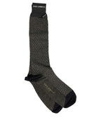 Dolce & Gabbana Dark Gray Cotton Knit Knee High Accessory Socks