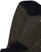 Dolce & Gabbana Dark Gray Cotton Knit Knee High Accessory Socks