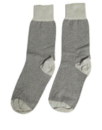 Dolce & Gabbana Charcoal Grey Logo Mid Calf Women Accessory Socks