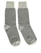 Dolce & Gabbana Charcoal Grey Logo Mid Calf Women Accessory Socks