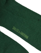 Dolce & Gabbana Green DG Logo Nylon Mid Calf Accessory Socks