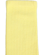 Dolce & Gabbana Yellow Cotton Ribbed Mid Calf Women Accessory Socks