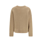 Ami Paris Beige Alpaca Vicugna Pacos Cardigan