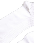Dolce & Gabbana White Cotton Ribbed Logo Over The Calf Women Socks