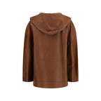 Max Mara Brown Lamb Ovis Aries Leather Jacket