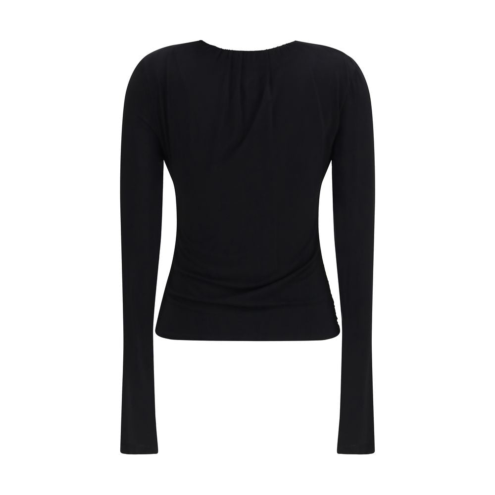 Max Mara Black Viscose Shirt