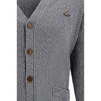 Vivienne Westwood Gray Cotton Cardigan