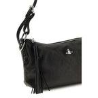 Vivienne Westwood Black Lambskin Shoulder Bag