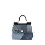 Dolce & Gabbana Blue Cotton Handbag