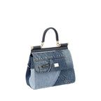 Dolce & Gabbana Blue Cotton Handbag