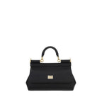 Dolce & Gabbana Black Calf Leather Bos Taurus Handbag