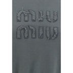 Miu Miu Gray Cotton Sweatshirt