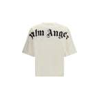 Palm Angels Beige Cotton T-Shirt