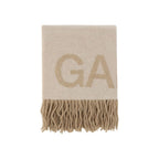Ganni Beige Wool Oves Aries Scarf