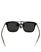 Dolce & Gabbana Black DG4327F Double Bridge Square Frame Sunglasses