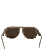 Dolce & Gabbana Khaki DG4403 Acetate Aviator Frame Eyewear Sunglasses