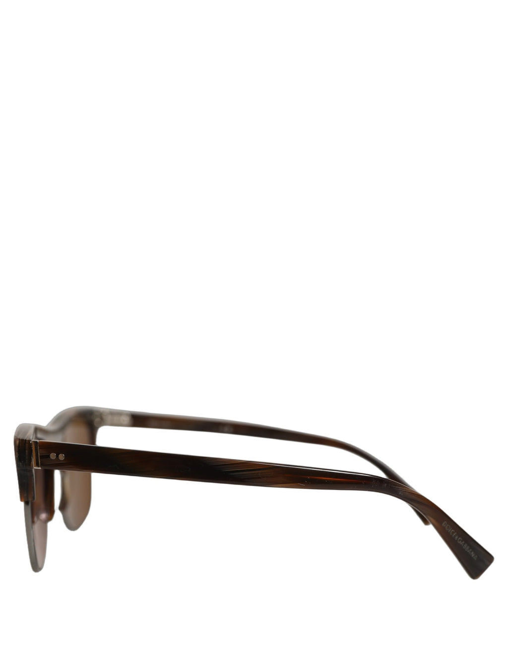 Dolce & Gabbana Brown DG4305 Striped Acetate Frame Eyewear Sunglasses