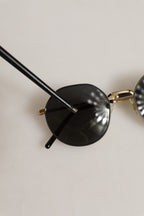 Dolce & Gabbana Gold Toned Metal Frame DG2286 Round Eyewear Sunglasses