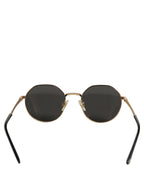 Dolce & Gabbana Gold Toned Metal Frame DG2286 Round Eyewear Sunglasses