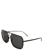 Dolce & Gabbana Black DG2193J Rectangular Metal Frame Eyewear Sunglasses