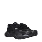 Versace Black Fabric Chunky Sneakers