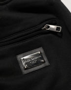 Dolce & Gabbana Black Cotton Logo Jogger Men Sweatpants Pants