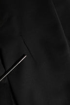 Dolce & Gabbana Black Wool Stretch Formal Dress Trouser