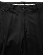 Dolce & Gabbana Black Wool Stretch Formal Dress Trouser