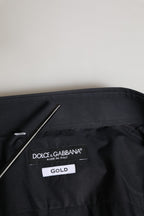 Dolce & Gabbana Black GOLD Long Sleeves Formal Dress Shirt