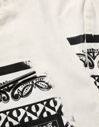 Dolce & Gabbana White Bandana Print Cotton Crew Neck T-shirt