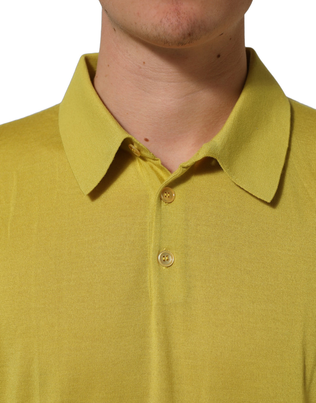 Dolce & Gabbana Yellow Cashmere Short Sleeves Polo T-shirt