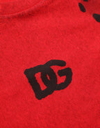 Dolce & Gabbana Red Leopard Print Short Sleeved Men T-shirt