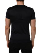 Dolce & Gabbana Blue Cotton Crew Neck Short Sleeve T-shirt