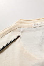 Dolce & Gabbana White Short Sleeve Collared Polo T-shirt
