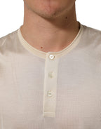 Dolce & Gabbana White Short Sleeve Collared Polo T-shirt