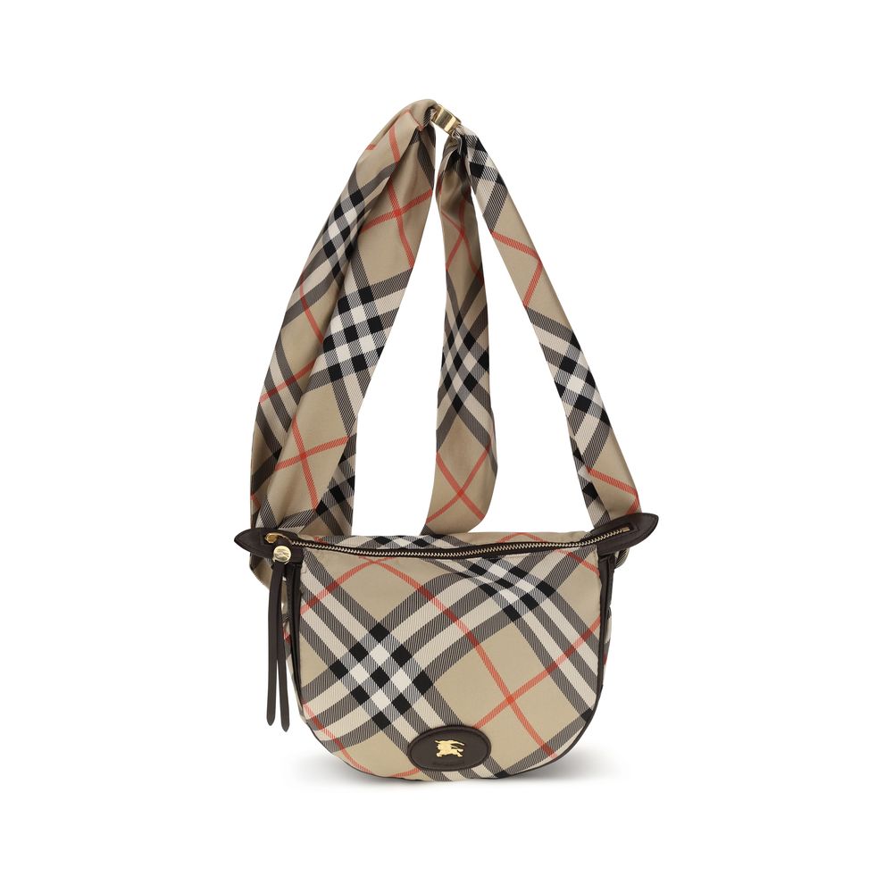 Burberry Beige Silk Shoulder Bag
