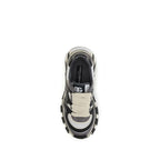 Dolce & Gabbana Gray Calf Leather Bos Taurus Chunky Sneakers