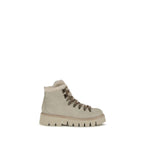 Pedro García Beige Calf Leather Bos Taurus Lace-Up Boots