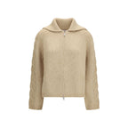 Moncler Beige Alpaca Vicugna Pacos Cardigan