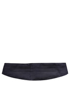 Dolce & Gabbana Dark Blue 100% Silk Belt Waist Cummerbund