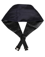 Dolce & Gabbana Dark Blue 100% Silk Belt Waist Cummerbund