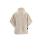 PINKO Beige Polyester Full-Length Jacket