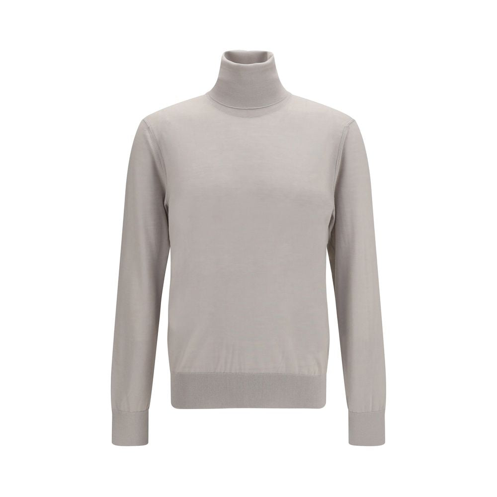 Dolce & Gabbana Beige Cashmere Turtleneck