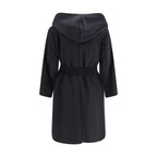 Max Mara Black Wool Oves Aries Coat