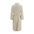 Max Mara White Wool Oves Aries Coat