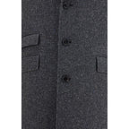 Valentino Garavani Gray Wool Oves Aries Coat